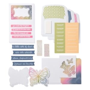 Stampin' Up Notes of Cheer Rainbow Butterfly Card Craft Kit